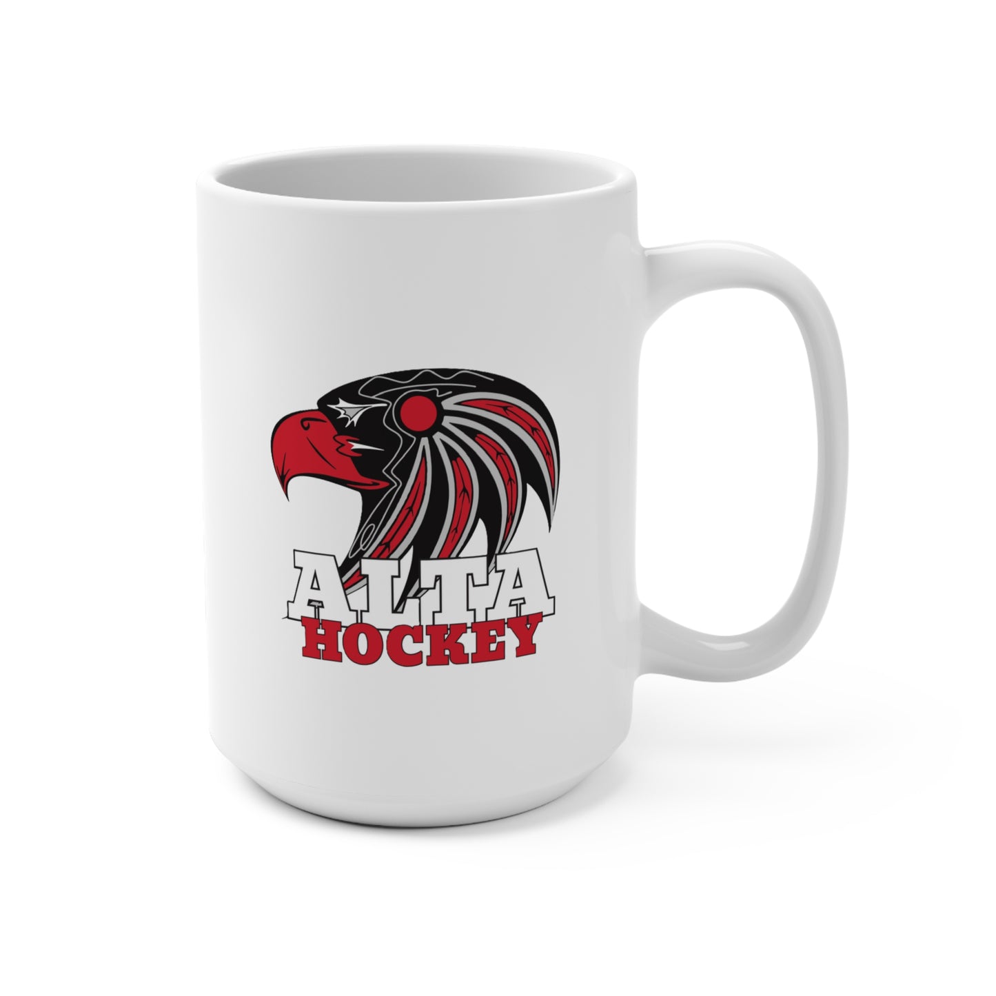 Alta Hawks Hockey - 15 oz. White Mug