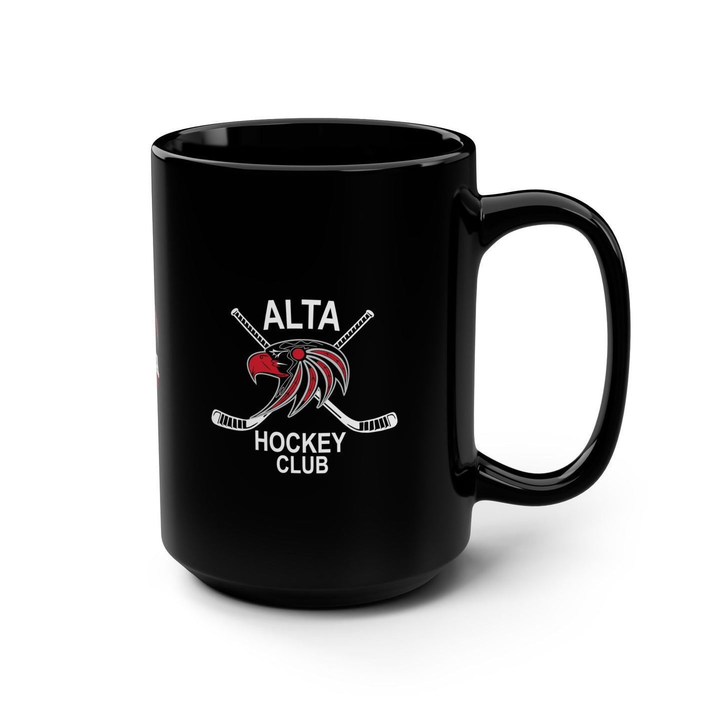 Alta Hockey Club - 15 oz. Black Mug