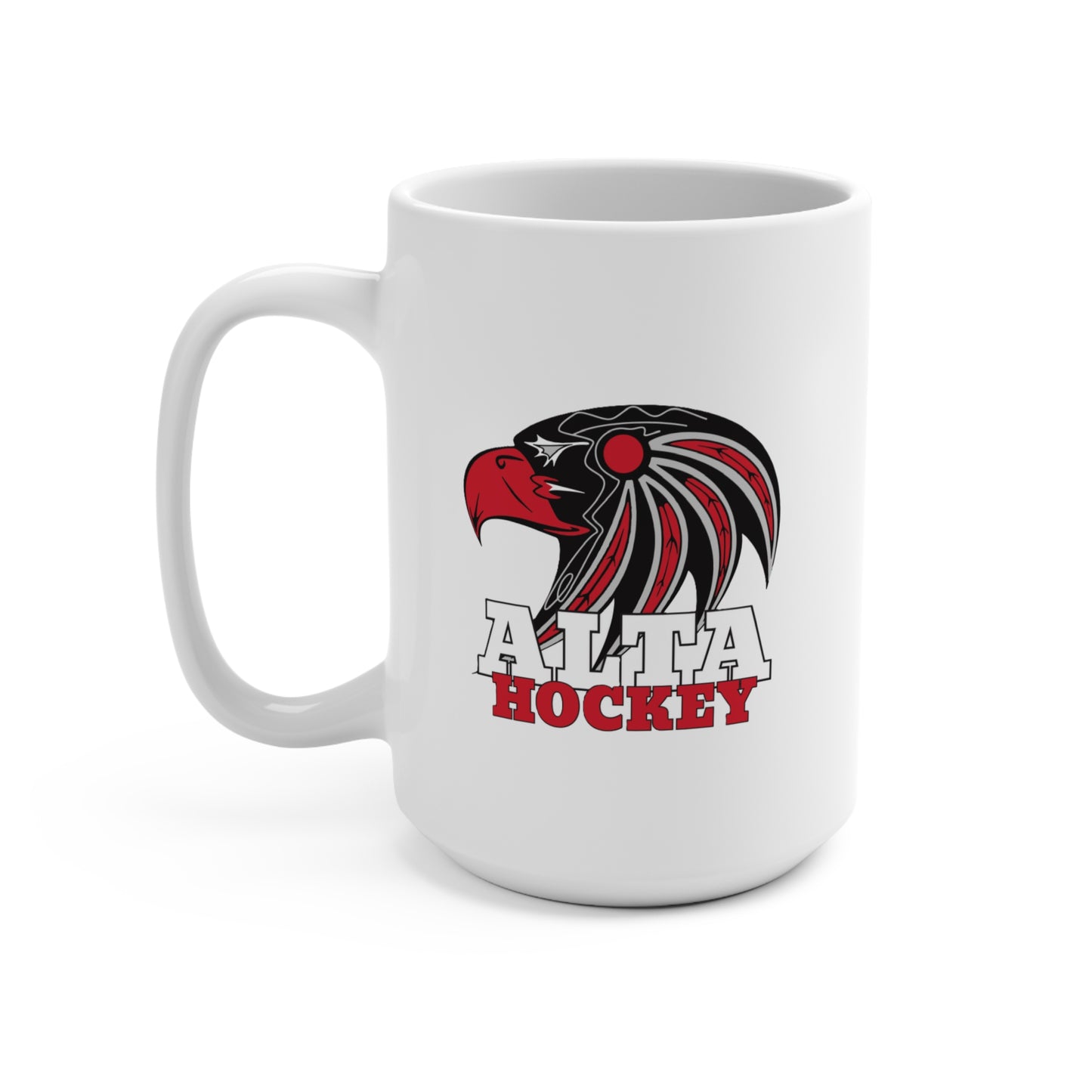 Alta Hawks Hockey - 15 oz. White Mug