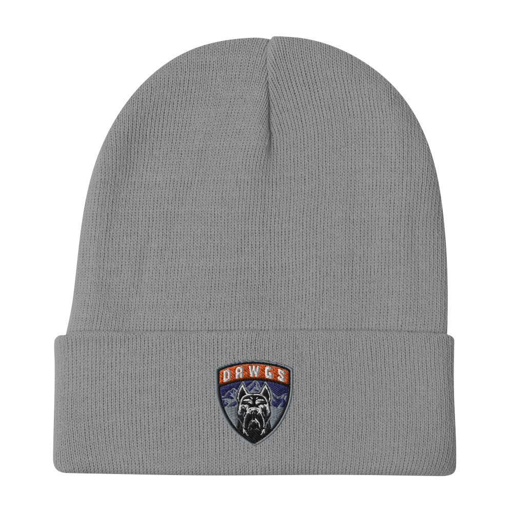 Utah Dawgs Embroidered Beanie w Badge 20% Dawgs Donation