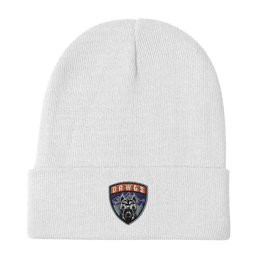 Utah Dawgs Embroidered Beanie w Badge 20% Dawgs Donation