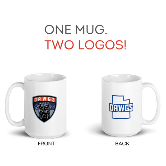 Utah Dawgs 15oz Mug (Dawgs + Utah State logos) 20% Dawgs Donation