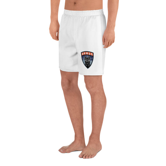 Utah Dawgs Athletic Shorts w Badge (White)  20% Dawgs Donation