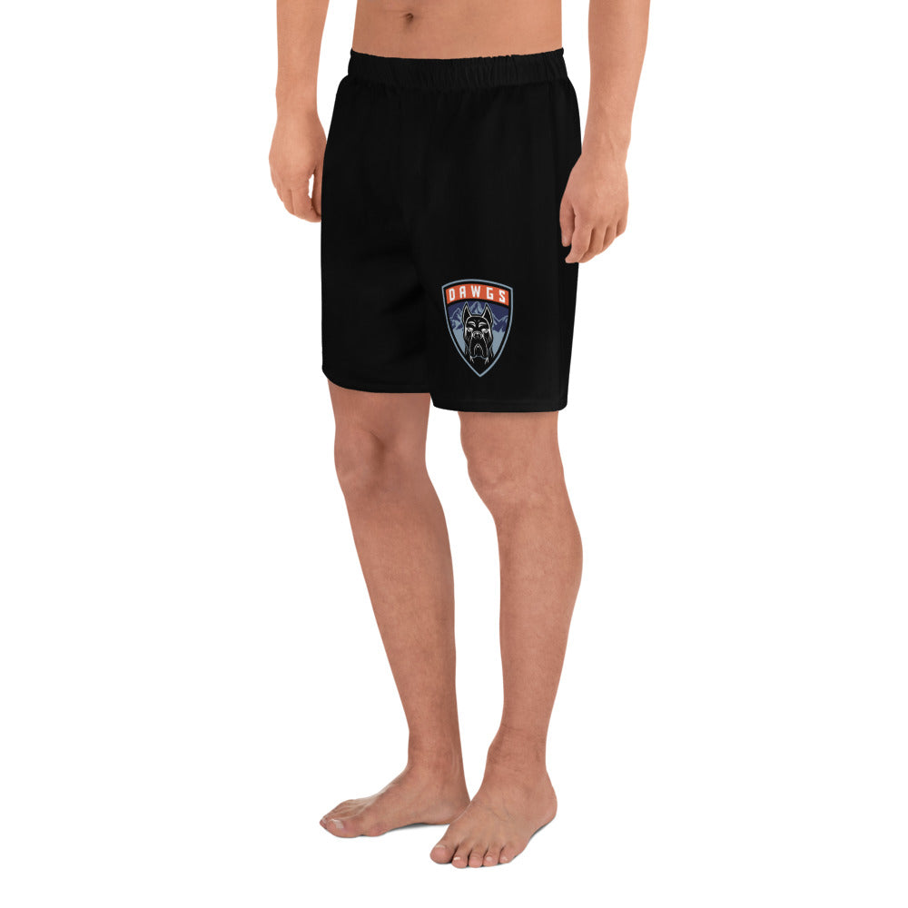 Utah Dawgs Athletic Shorts w Badge (Black)  20% Dawgs Donation