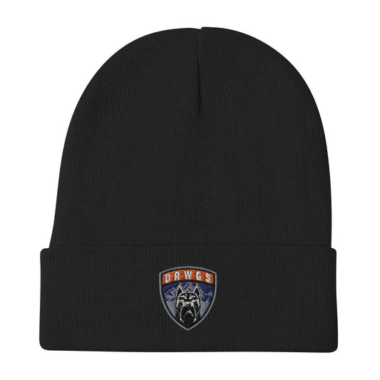 Utah Dawgs Embroidered Beanie w Badge  20% Dawgs Donation