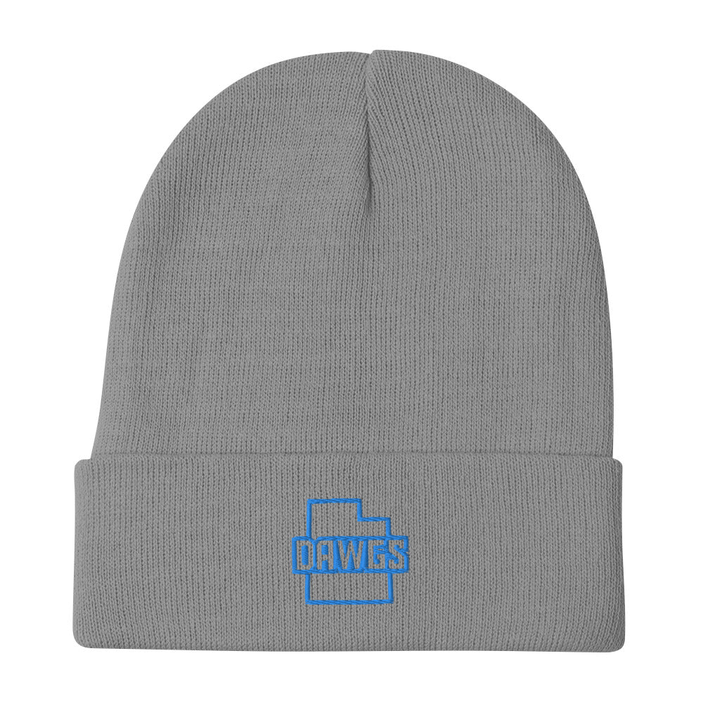 Utah Dawgs Embroidered Beanie w Alternate Logo  20% Dawgs Donation
