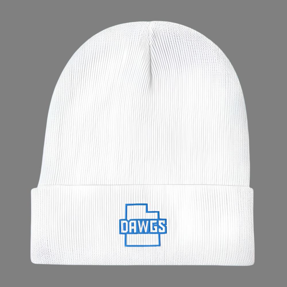 Utah Dawgs Embroidered Beanie w Alternate Logo  20% Dawgs Donation