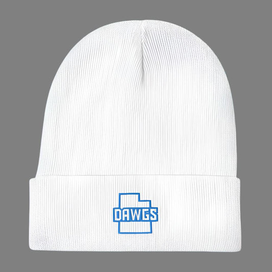 Utah Dawgs Embroidered Beanie w Alternate Logo  20% Dawgs Donation