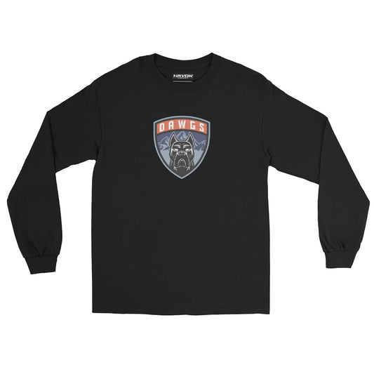 Utah Dawgs Long Sleeve T-Shirt w Badge (Adult)  20% Dawgs Donation