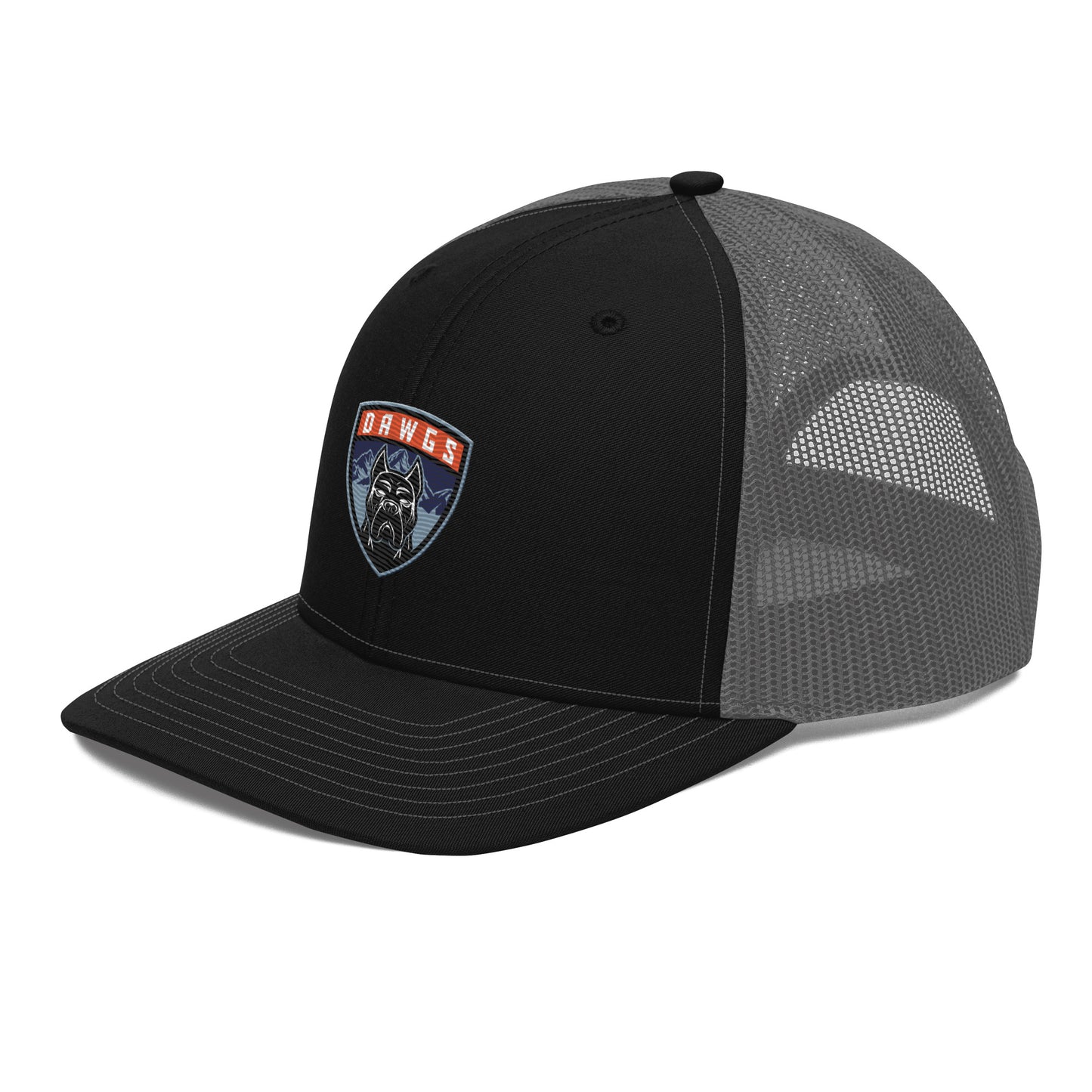 Utah Dawgs Snapback Trucker Hat w Embroidered Badge  20% Dawgs Donation