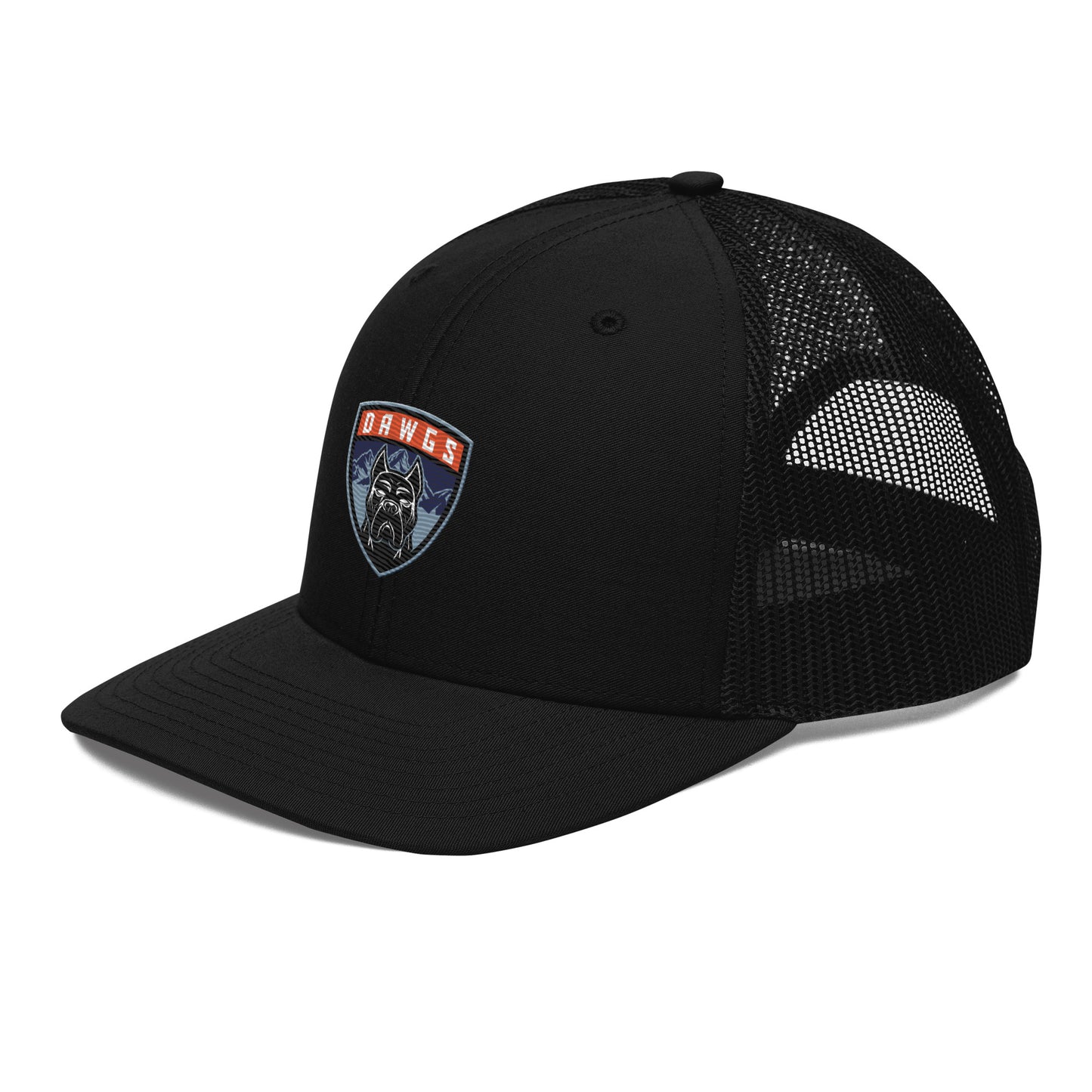 Utah Dawgs Snapback Trucker Hat w Embroidered Badge  20% Dawgs Donation
