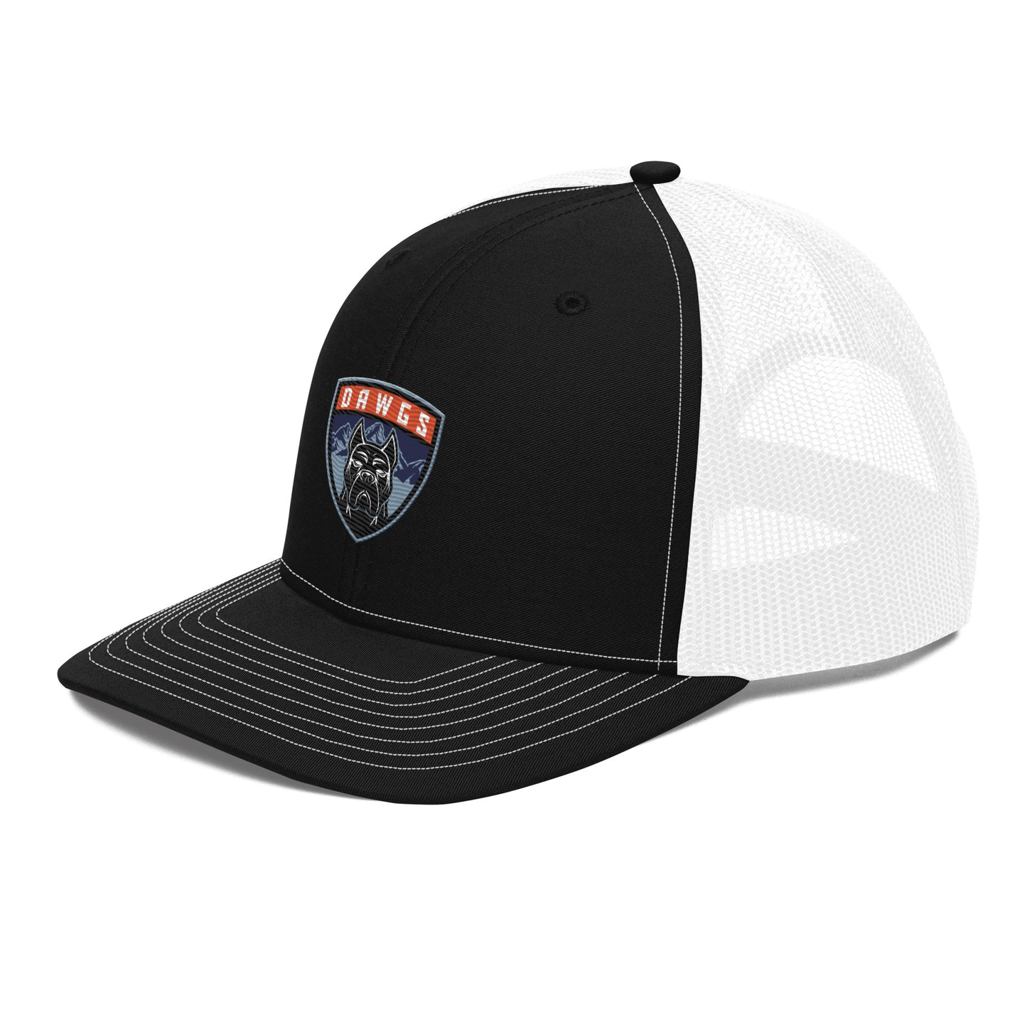 Utah Dawgs Snapback Trucker Hat w Embroidered Badge  20% Dawgs Donation
