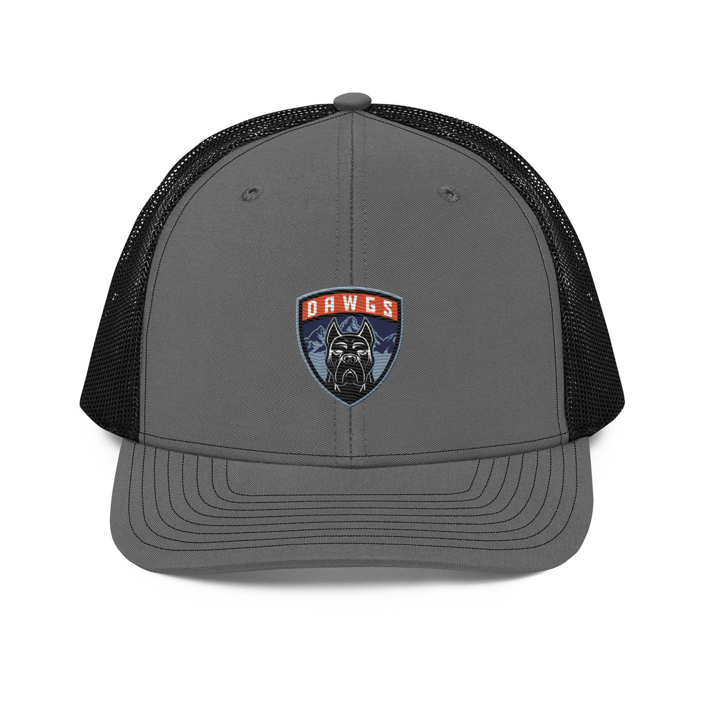 Utah Dawgs Snapback Trucker Hat w Embroidered Badge  20% Dawgs Donation