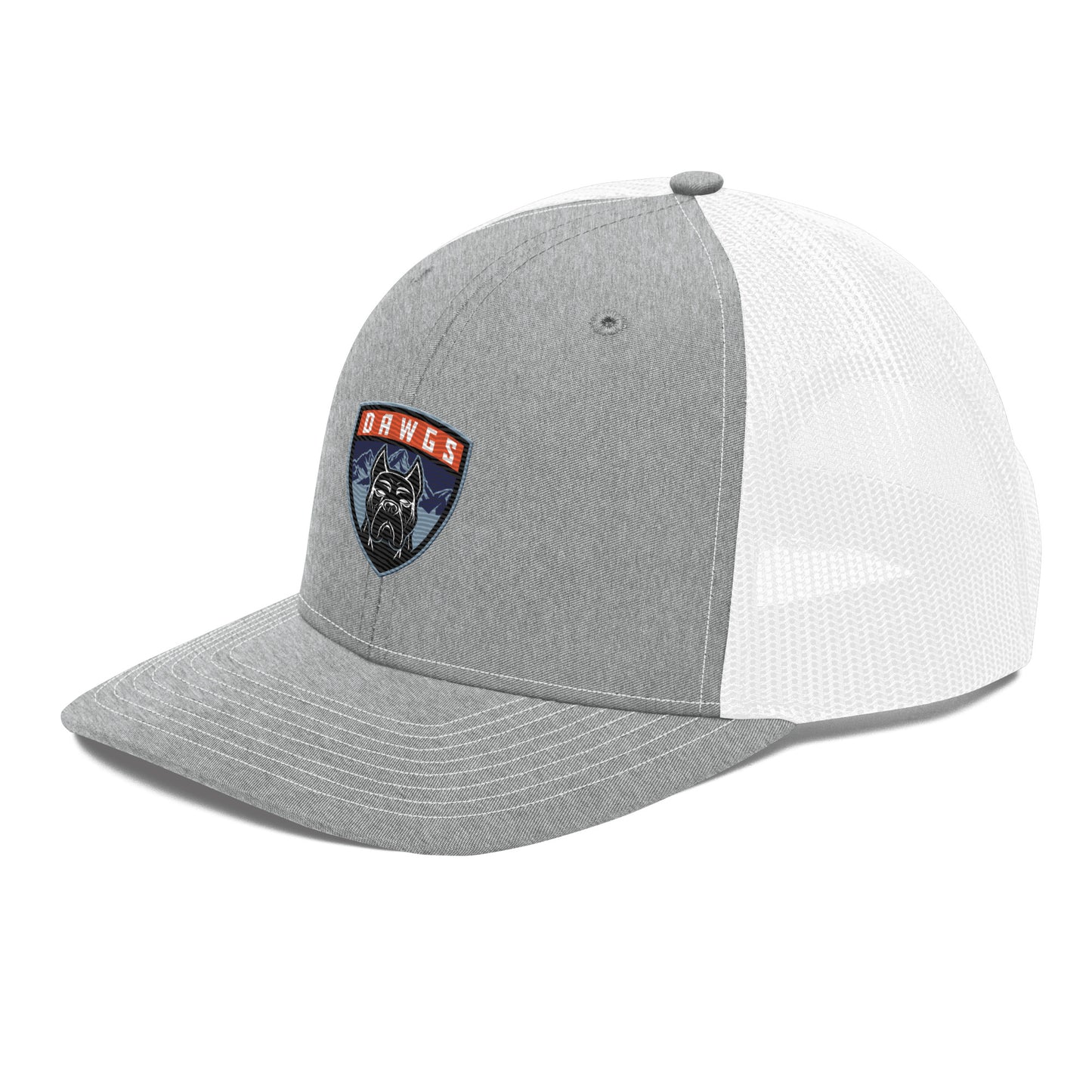 Utah Dawgs Snapback Trucker Hat w Embroidered Badge  20% Dawgs Donation