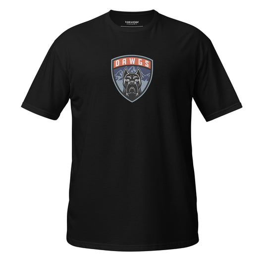 Utah Dawgs Short Sleeve T-Shirt w Badge (Adult)  20% Dawgs Donation